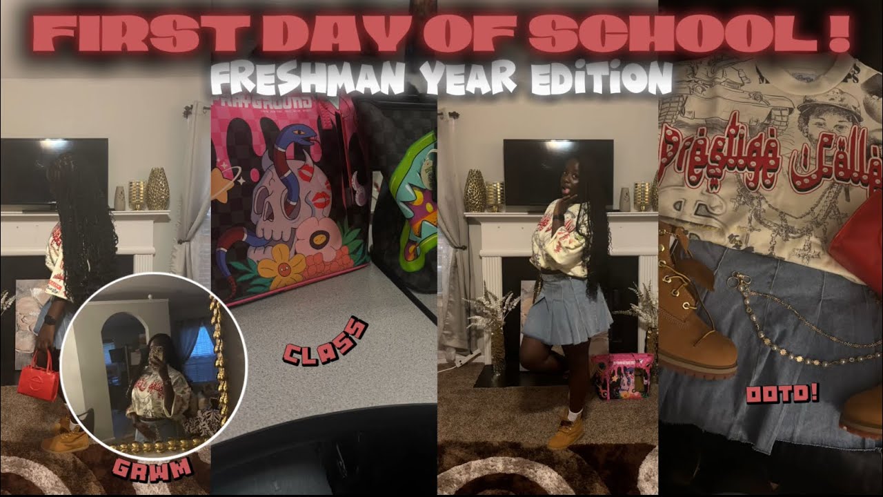GRWM: FIRST DAY OF SCHOOL 📚✏️*FRESHMAN YEAR EDITION* + MINI VLOG