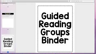 Product Preview for the Ultimate Guided Reading Resource for Special Education Profile
