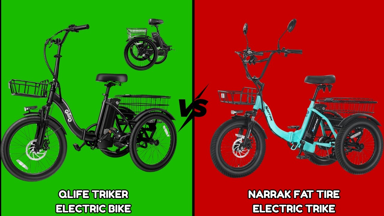 2026 Electric Trike Comparison | Qlife Triker VS NARRAK Fat Tire
