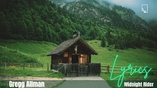 Gregg Allman  Midnight Rider  S 