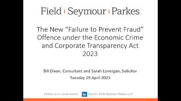 The New “Failure to Prevent Fraud” Offence