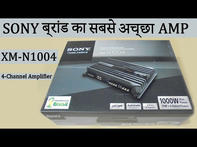 Sony Xplod XM-GS4 70W 4-Channel Car Stereo Amplifier (Black) (For All Cars)