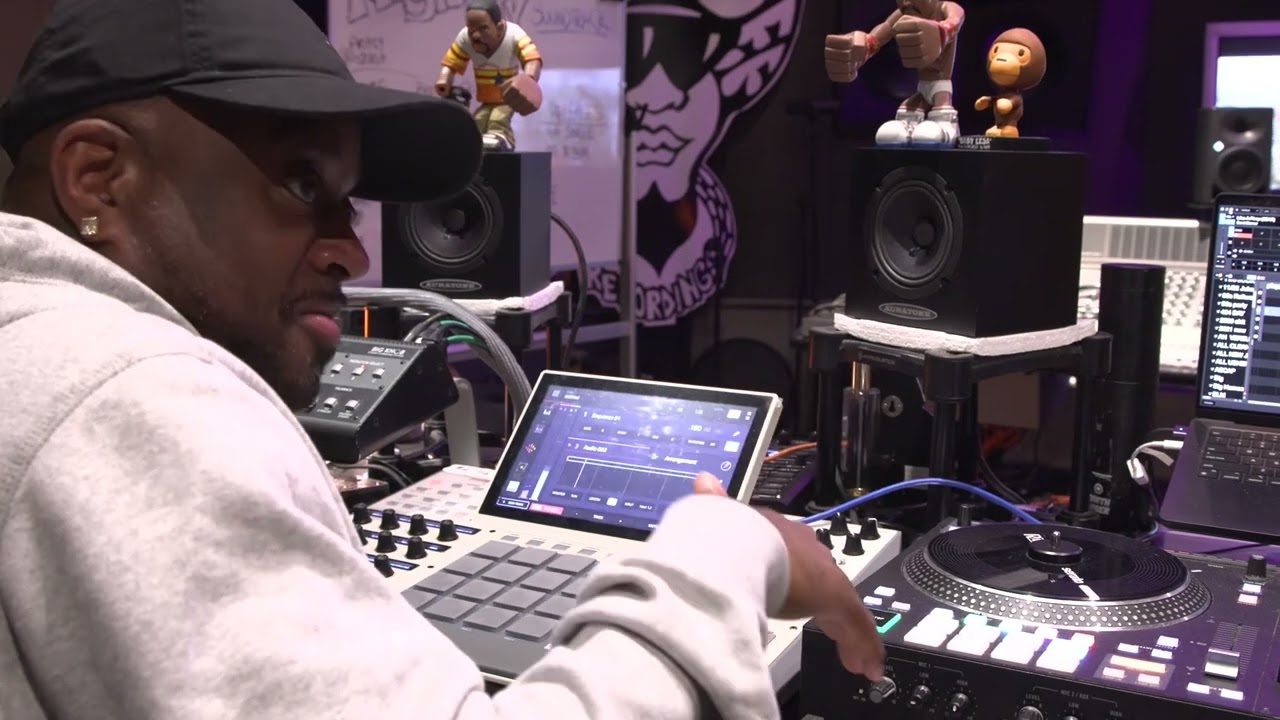 Me and London on the track in here cooking for the Magic city soundtrack