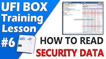 UFI Box Training Lesson 6 | How to Read Security Data of Emmc | Imei Repair | Baseband Repair