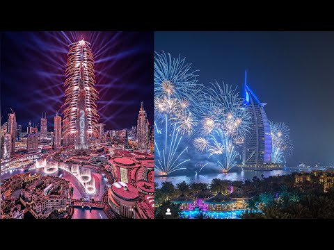 Happy new year 2021 in Dubai Burj al Arab beach 🏖 celebrate | JBR Beach, Open beach Duabi Jumeirah