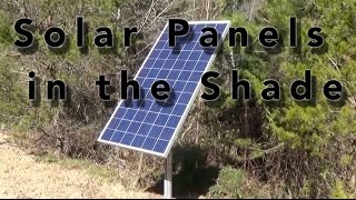 How does shading affect solar panels?