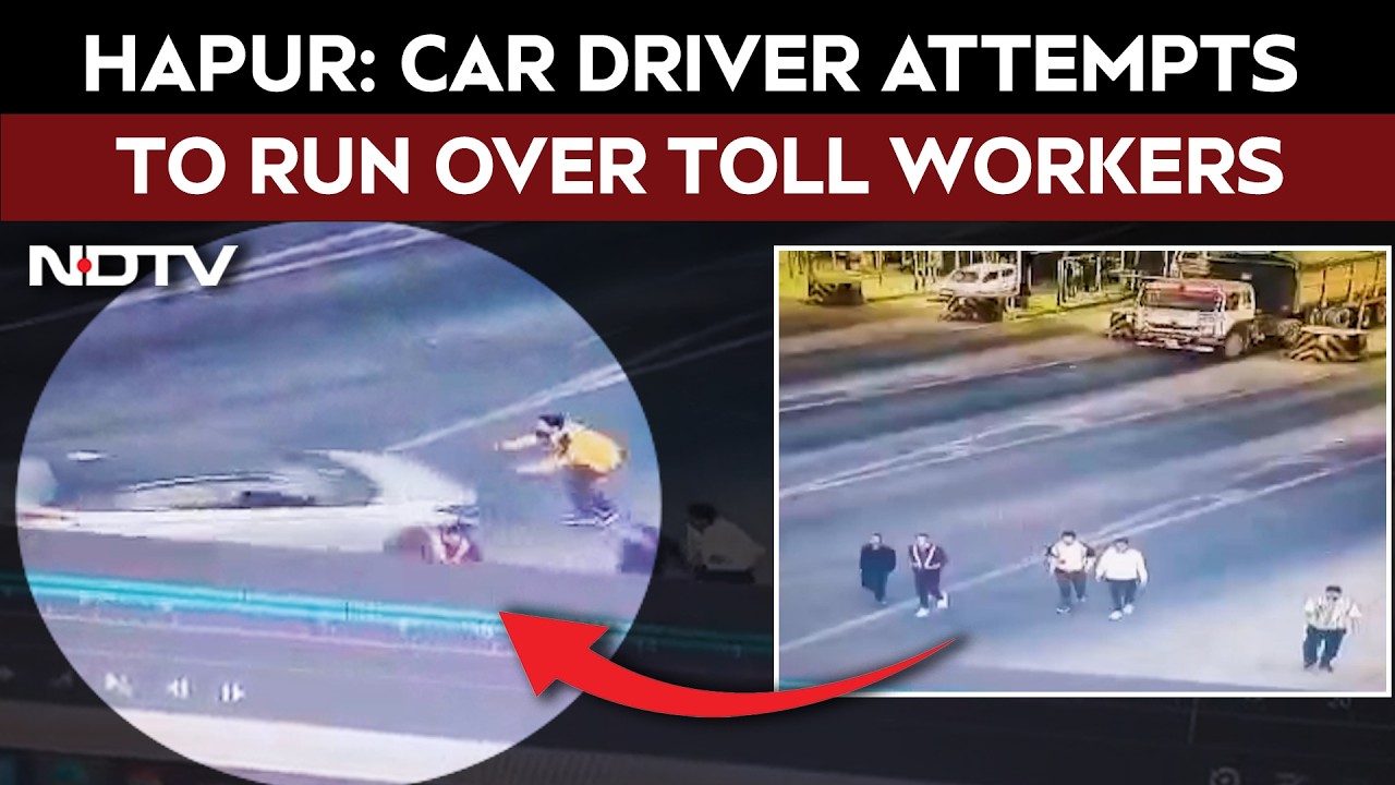 Hapur: Car Driver Attempts To Run Over Toll Workers, Employees Escape
