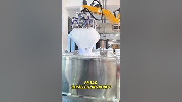 PP Bag Depalletizing Robot😎#depalletizing #automation #palletizer #robotics #automation #palletizing