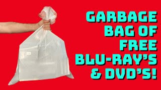 Garbage Bag of Free Blu-rays & DVDs (many sealed with slips) @Plaidx2Productions