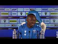 J10 - La conférence de presse de Christophe Pelissier et Assane Dioussé avant Strasbourg-AJA