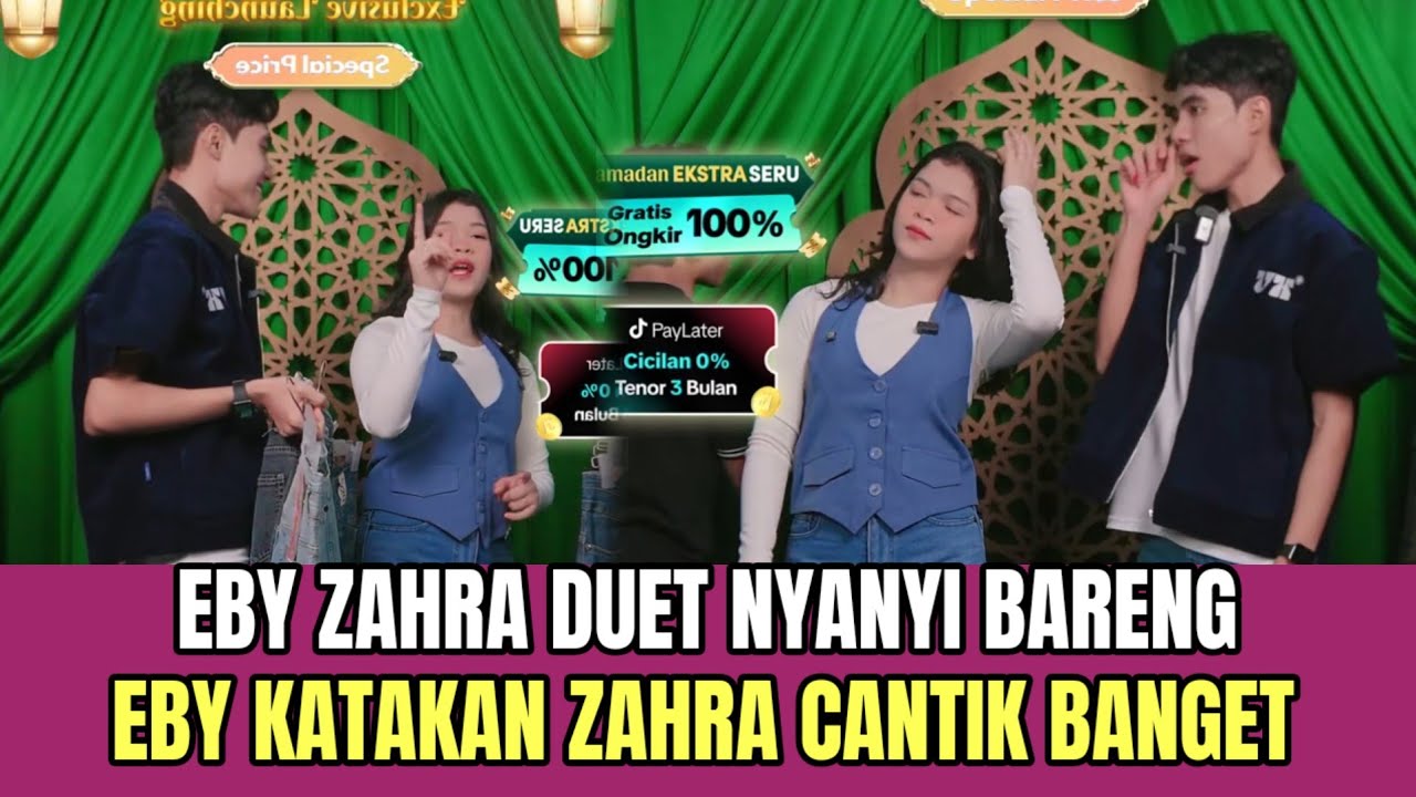 Eby Zahra Duet Nyanyi Bareng, Eby Katakan Zahra Cantik Banget!