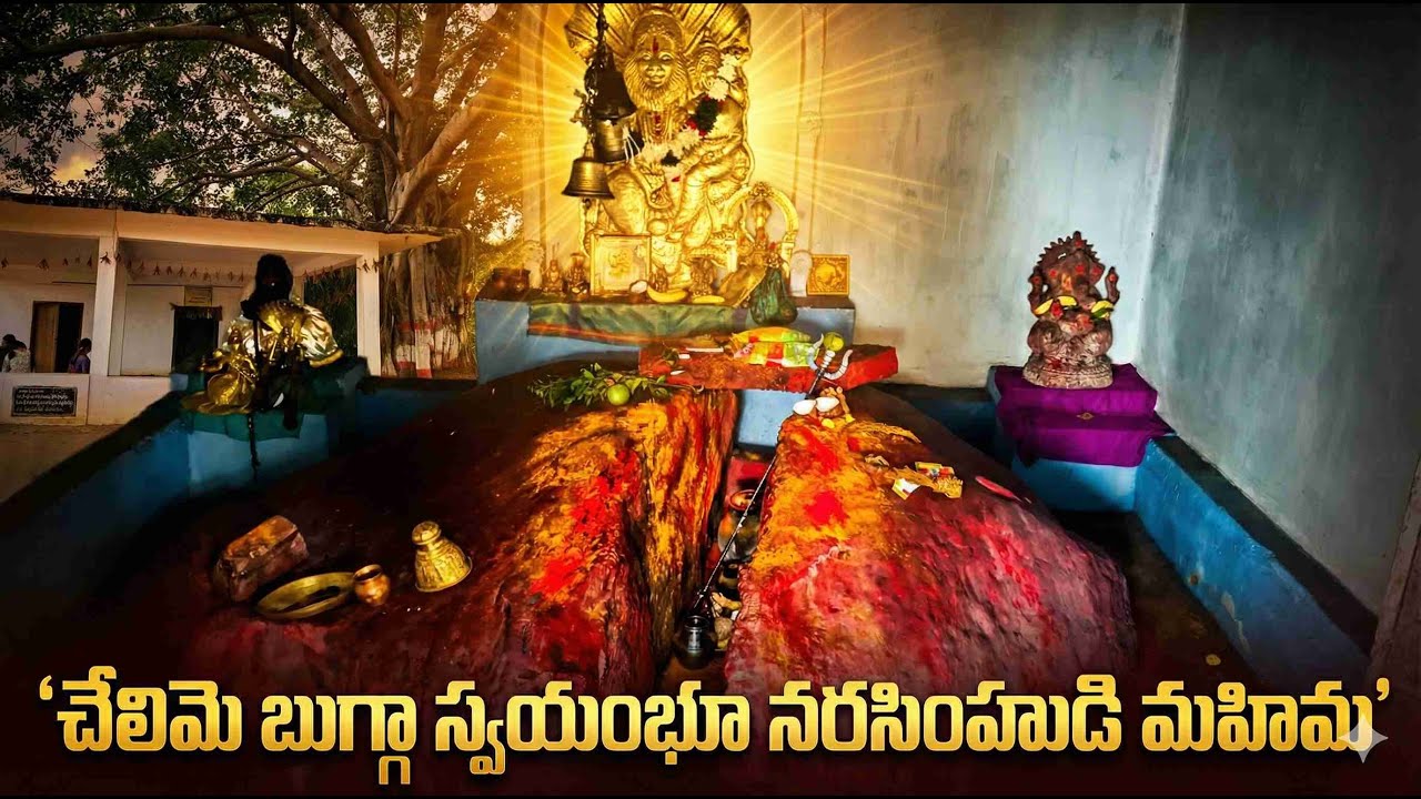 అద్భుతమైన స్వయంభూ క్షేత్రం | Chelime Chintha Bugga Sri Laxminarasimha Swamy 