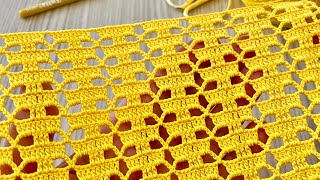YOU'll BE AMAZED - EASY Crochet Shawl, Blouse, Runner, Sweater Pattern Tutorial