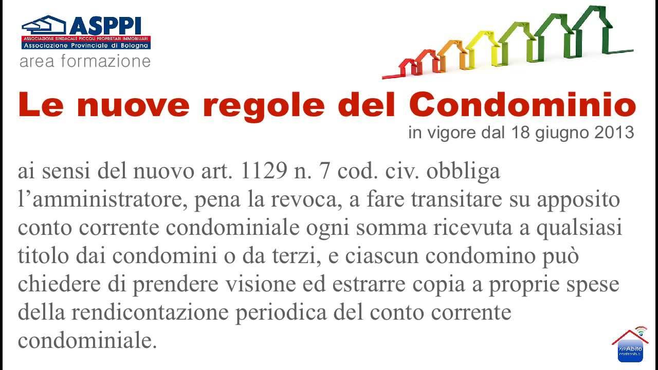 LE NUOVE REGOLE DEL CONDOMINIO