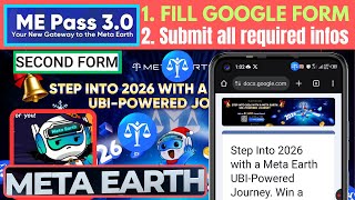 Step Into 2026 With Meta Earth Me Pass Wallet Campaign Second Form Guide