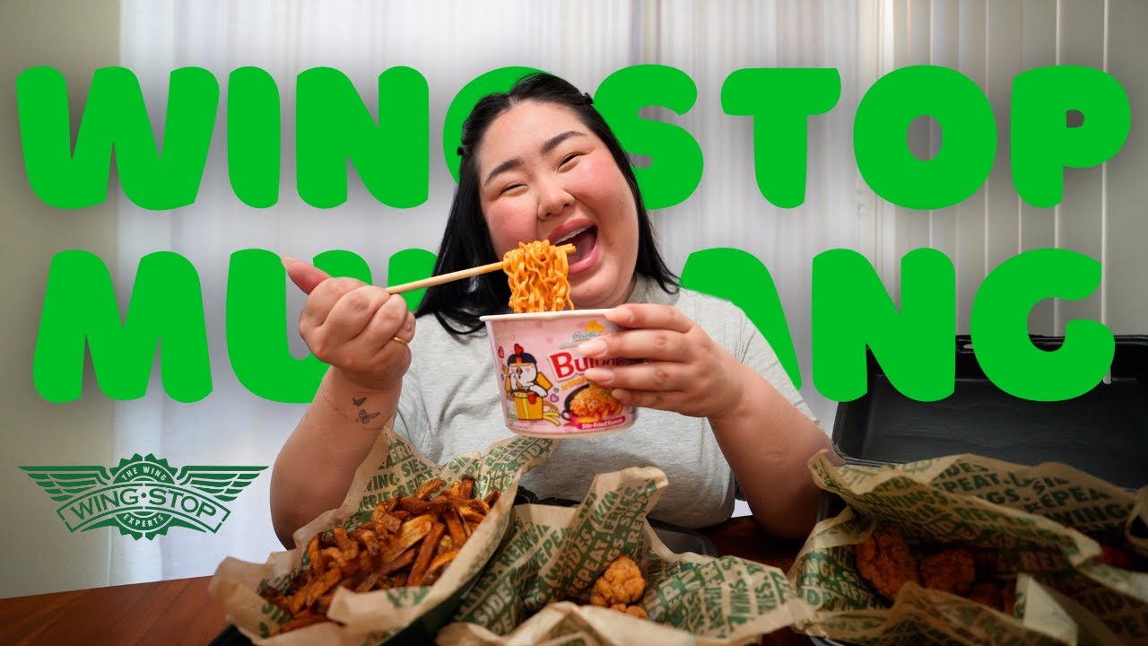 WINGSTOP MUKBANG 먹방 EATING SHOW! + Crispy Boneless Wings + Cajun Fries | MONDAY MUNCHIES