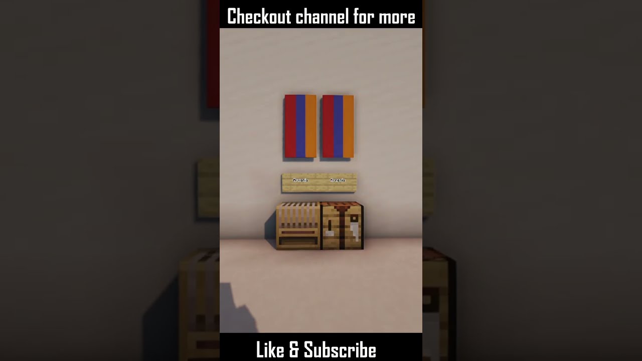 How to Build Armenia Flag Banner in Minecraft 1.19 ! 