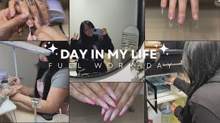 VLOG 1: Full Day of Work | 5 Client Nail Day | Day In My Life As A Nail Artist 🫶🏻 by GlammedBeauty 5,149 views 3 months ago 37 minutes
