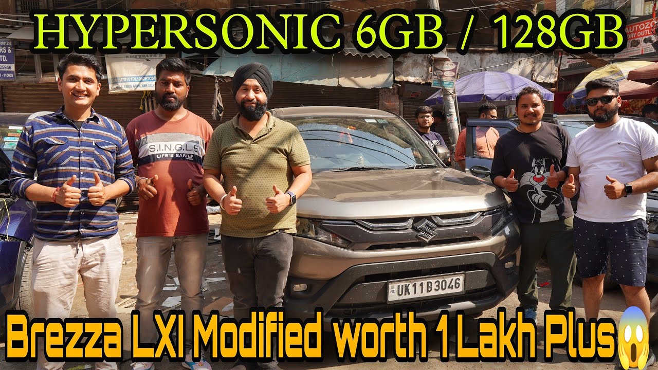 Brezza LXI Modified worth 1 Lakh Plus 😱 | HYPERSONIC ANDROID 6GB /128 GB | Car Modification 💥🔥