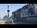 Train Knocks Down The Signals!  Baltimore & Ohio Railroad Signals!  Deshler Ohio CSX Train LONG!!