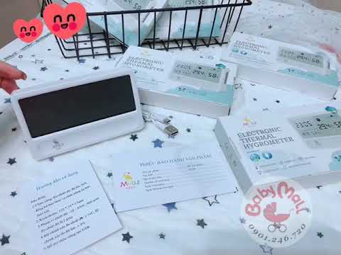 Video Cách sử dụng Đồng hồ đo nhiệt độ và độ ẩm Moazbebe... - youtube