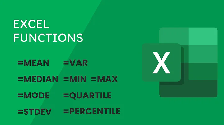 Calculate Mean Median Mode Standard Deviation Percentile | Descriptive Statistics Formulas in Excel