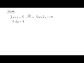 Elimination Method Quiz