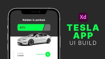 Watch Me Build a Tesla App UI from Scratch! | Adobe XD