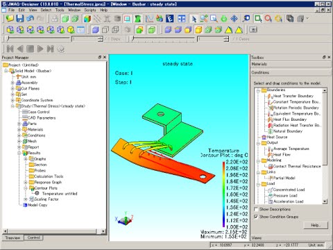 JMAG-Designer: Busbar Thermal Stress Analysis