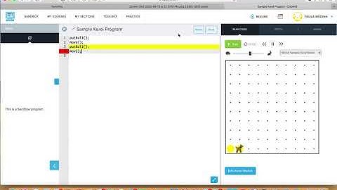 CS1 Introduction to JavaScript using Karel from codehs.com