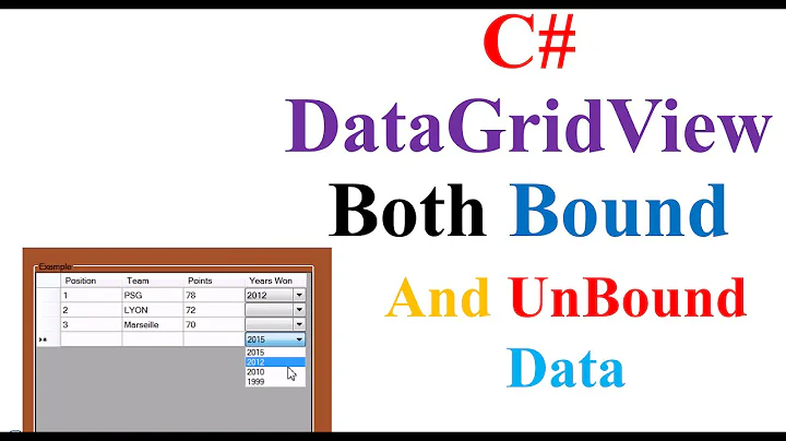 C# DataGridView -  Include Both Bound and Unbound Data