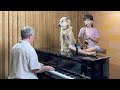 Daddy daughter moon river sax  piano for sharky the dog