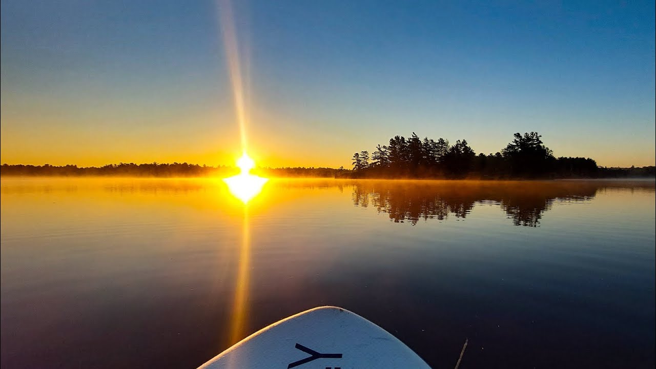 Live Sunrise SUP in spectacular Grundy PP Northern Ontaruo 
