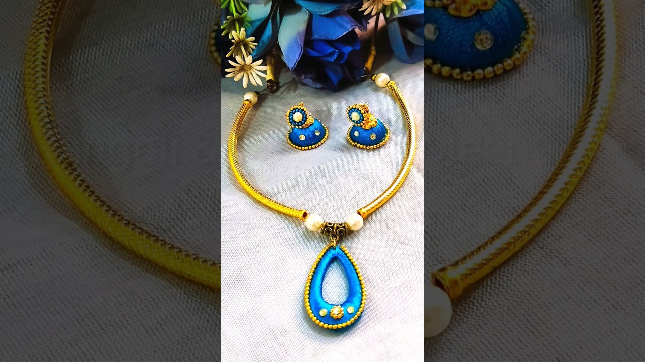 Easy & Pretty Silk Thread Necklace Making