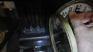 Working Altai walnut mantle clock by (William) WmL. Gilbert Clock Company Winsted Connecticut USA. C