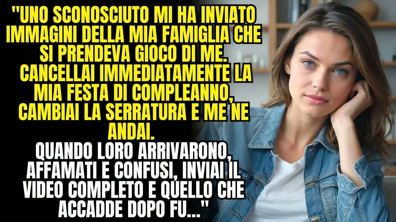 Ho ricevuto un VIDEO della mia FAMIGLIA che si prendeva gioco di me, ho cancellato la festa e po