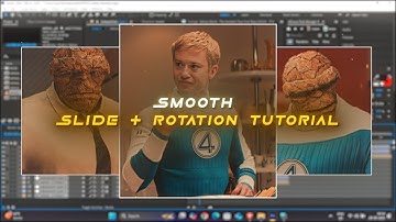 How to make Smooth Slide and Rotation easily in After Effects ( After Effects tutorial )