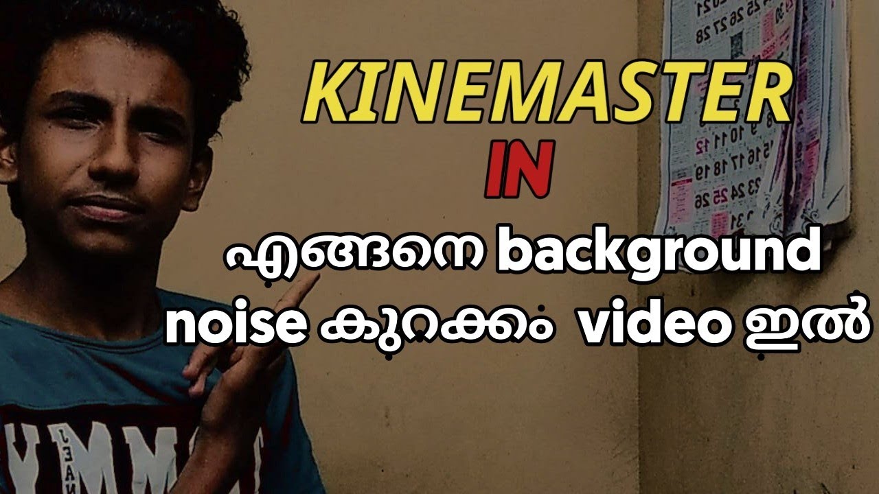 How To Remove Background Noise In KINEMASTER |MALAYALAM - YouTube