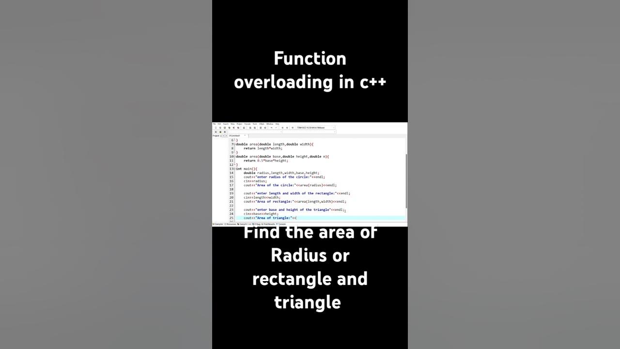 Function overloading in#c++ #program - YouTube
