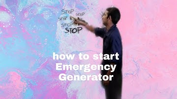 how to start Emergency Generator #emergencygenerator #safety