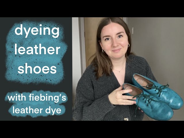 How to dye leather shoes – Tedd's