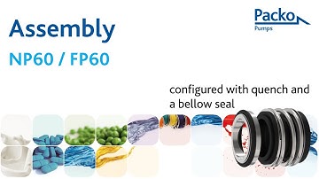Assembly - Configured with a bellow seal and quench: FP60, NP60