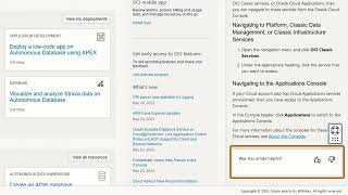 Introducing Contextually Aware Help Panels in the OCI Console