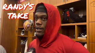 Randy Gregory Sizes Up Chase Young in the 49ers Locker Room