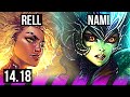 RELL &amp; Jhin vs NAMI &amp; Lucian (SUP) | 4/2/23, 67% winrate | EUW Master | 14.18