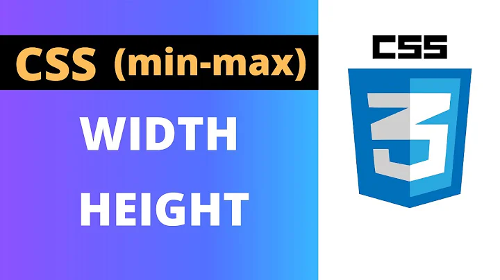 CSS Width, Height and Overflow | max-width & min-width Properties Explained