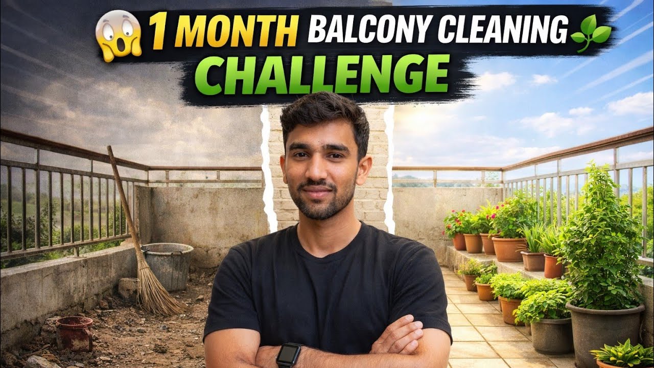  Itni Gandi Balcony? 😱 Cleaning Challenge (Before & After) 