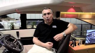 Fairline Targa 48 GT at the London Boat Show 2014 with MBM