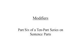 Modifiers