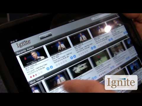 Demo of Ignite Technologies' iPad video portal